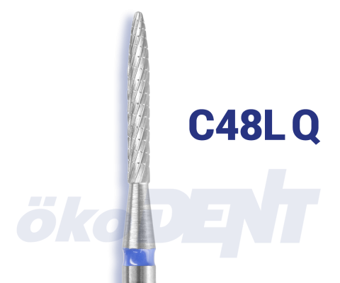 Hartmetall-Finierer C48L Q – ökoDENT, Carbide Burs