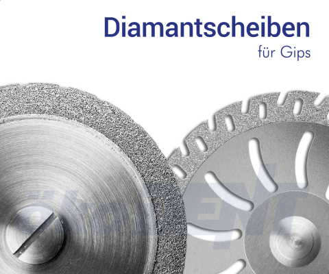 Diamantscheiben für Gips – ökoDENT, Diamond Discs