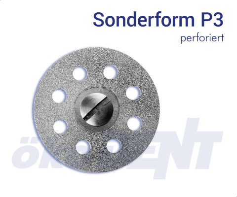 Sonderform P3 - perforiert – ökoDENT, Diamond Discs