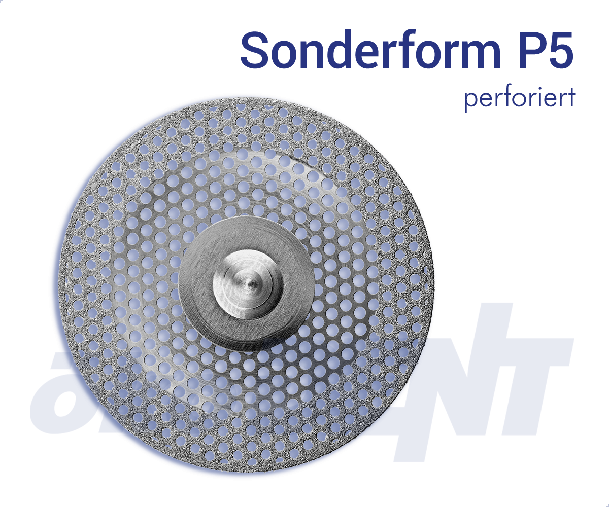 Sonderform P5 - perforiert – ökoDENT, Rotierende Instrumente Labor