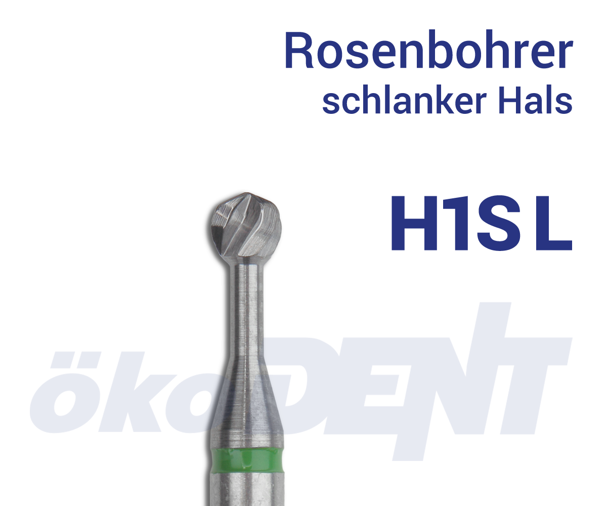 Rosenbohrer H1S L – ökoDENT, Carbide Burs, Ceramic Burs