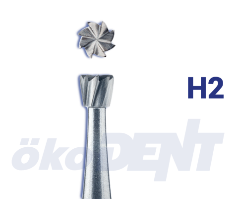 Hartmetall-Bohrer H2 – ökoDENT, Carbide Burs