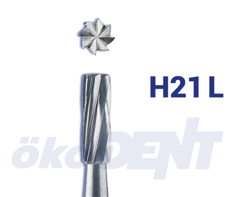 Hartmetall-Bohrer H21 L – ökoDENT, Lab Rotary Instruments