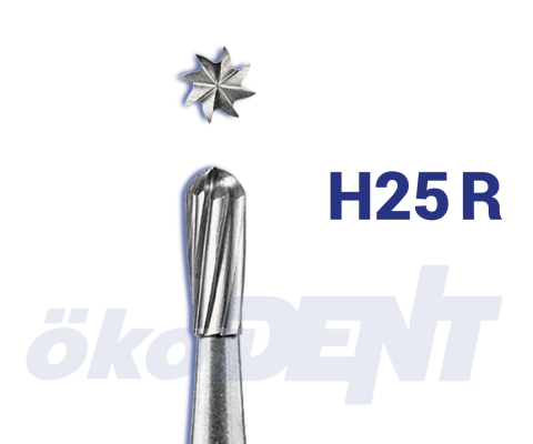 Hartmetall-Bohrer H25 R – ökoDENT, Rotierende Instrumente Labor
