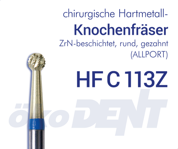 chir. HM-Fräser HFC113Z (ALLPORT) - beschichtet