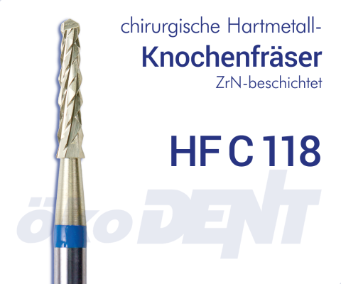 chir. HM-Knochenfräser HFC118 - beschichtet – ökoDENT, Surgical Burs & Bone Mills