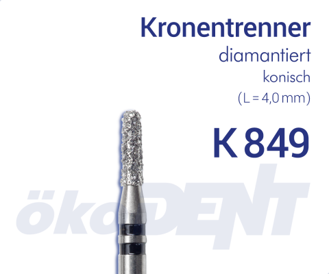 Diamant-Kronentrenner K849 - Konus, rund – ökoDENT, Diamonds