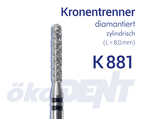 Diamond Crown Cutter K881 - Crown and Bridge Removal