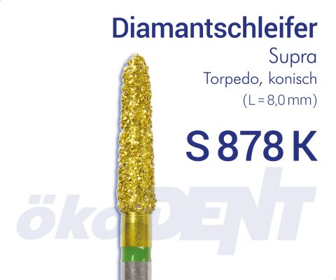 Supra-Diamant S878K - Torpedo, konisch – ökoDENT, Diamanten