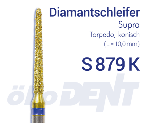 Supra-Diamant S879K - Torpedo, konisch – ökoDENT, Diamanten