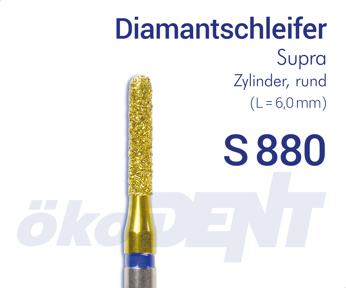 Supra-Diamant S880 - Zylinder, rund – ökoDENT, Diamonds