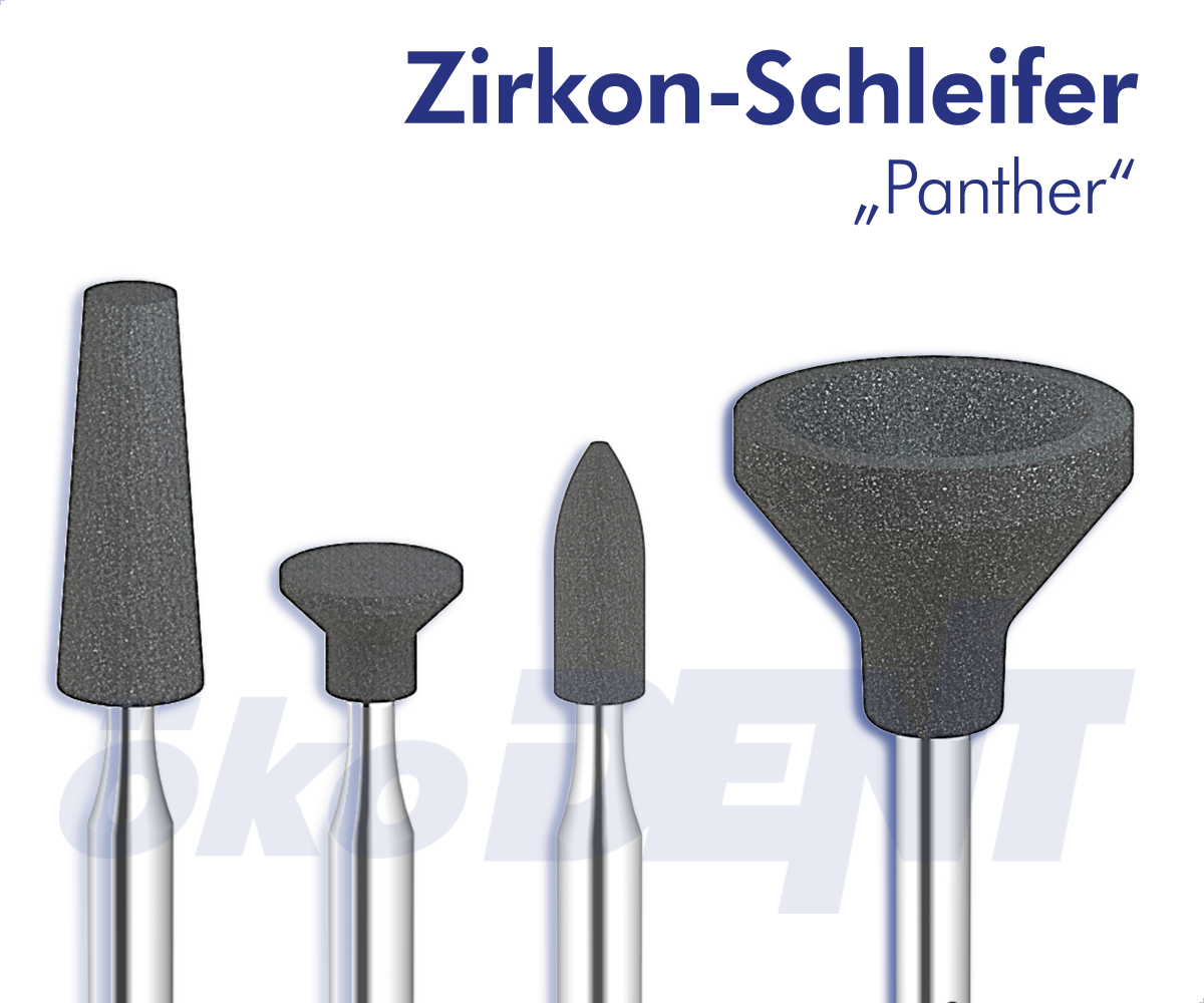 Diamantschleifer mit keramischer Bindung 'Panther' – ökoDENT, Rotierende Instrumente Labor
