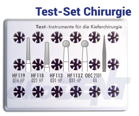 Test-Set Chirurgie – ökoDENT, Chirurgische Instrumente