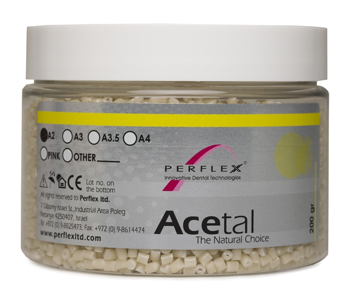 Acetal perflex aesthetic dentures