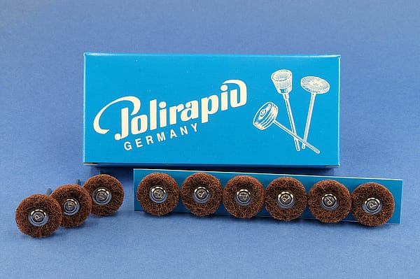 Miniaturbürsten mit Handstück, 1 Scheibe 3M Scotch-Brite™ grob
