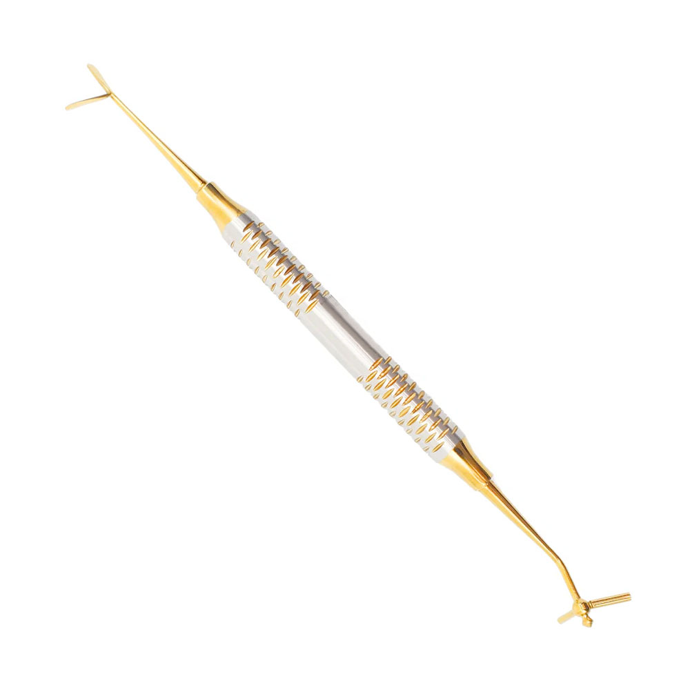 Instrument multifonction 5 en 1 pour composite dentaire – 2 fouloirs, 2 lames et 1 acorn, acier inoxydable