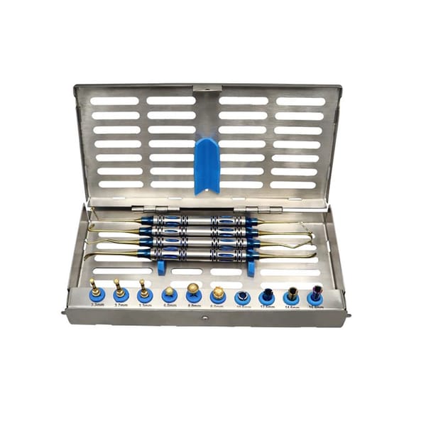 Kit avancé de sinus-lift implantaire – Fraises, butées et instruments d'élévation