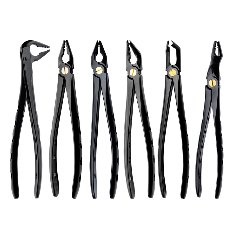 Deep Gripping Extracting Forceps Set of 6 – Precision Dental, Extraction Forceps