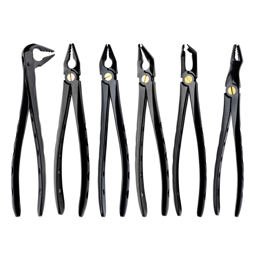 Deep Grip Extraktionszangen-Set, 6-teilig – Precision Dental, Extraktionszangen