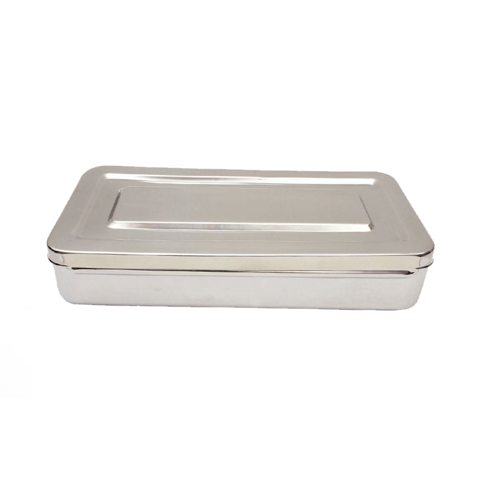 Boîte de rangement pour instruments chirurgicaux dentaires avec couvercle, différentes tailles, acier inoxydable 304 premium – Precision Dental, Trays, Sterilization Containers and Accessories