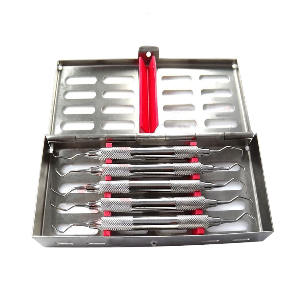 Set de curettes de Gracey avec plateau cassette – Precision Dental, Periodontal Surgery