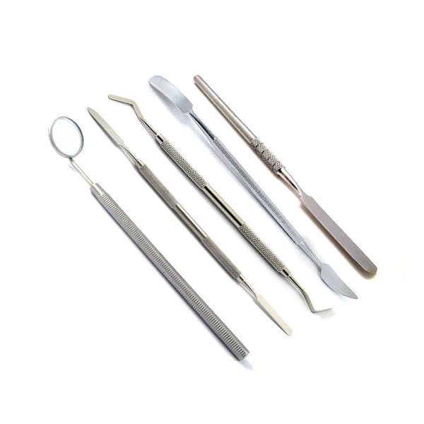 Sortiment Amalgammischspatula, Zementspatula Heidman Gritman, Mundspiegel mit Griff
