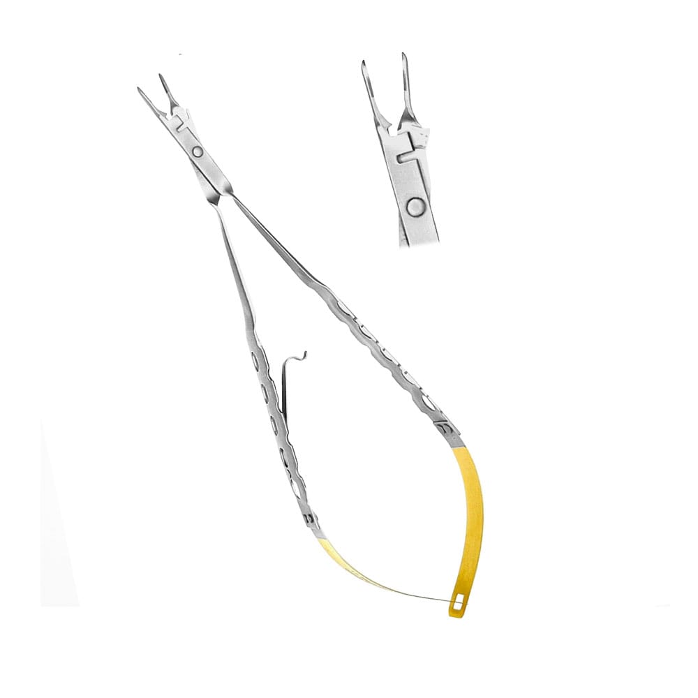 Micro Needle Holder Cutting Edge, Thumb-Lock, STR 18cm – Precision Dental, Surgical Instruments