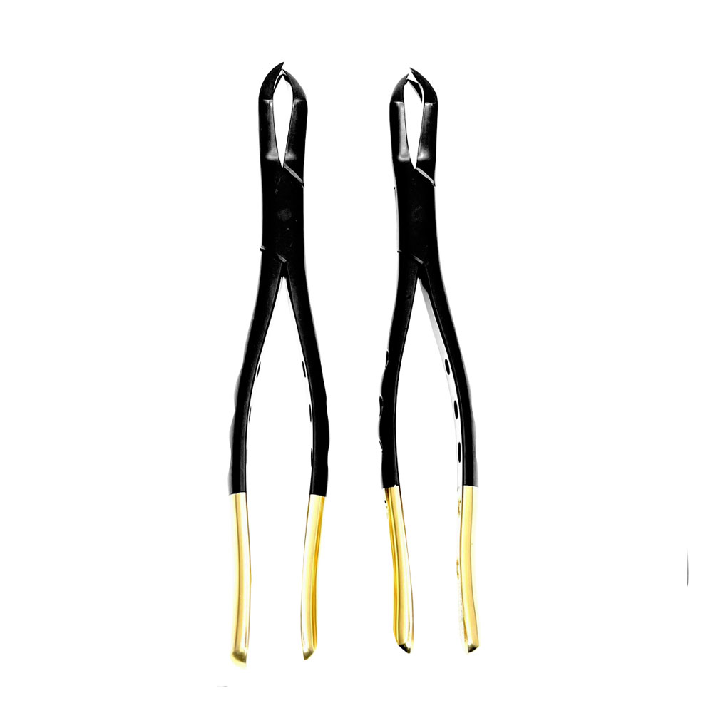 Extraktionszangen-Set Fig. 88R – 88L Oberkiefer Molaren SCHWARZ-GOLD – Precision Dental, Extraction Forceps
