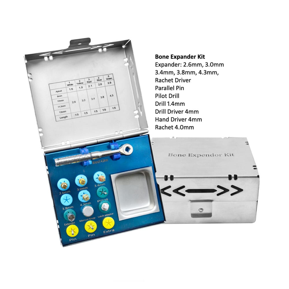 Kit d'expansion osseuse – Coffret d'instruments chirurgicaux dentaires de précision – Precision Dental, Implantology