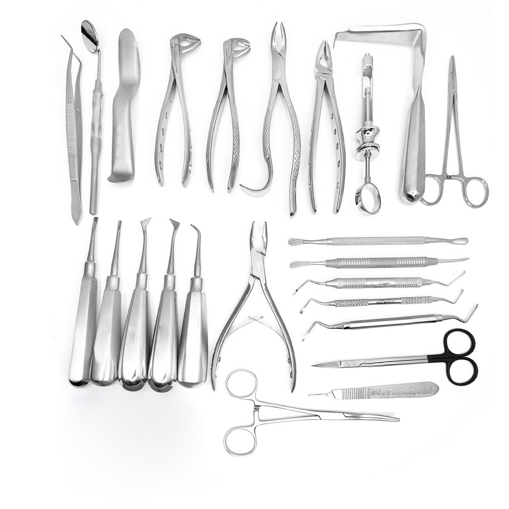 Set de chirurgie d'extraction dentaire Major – Kit d'instruments professionnel complet – Precision Dental, Implant Surgical Kits