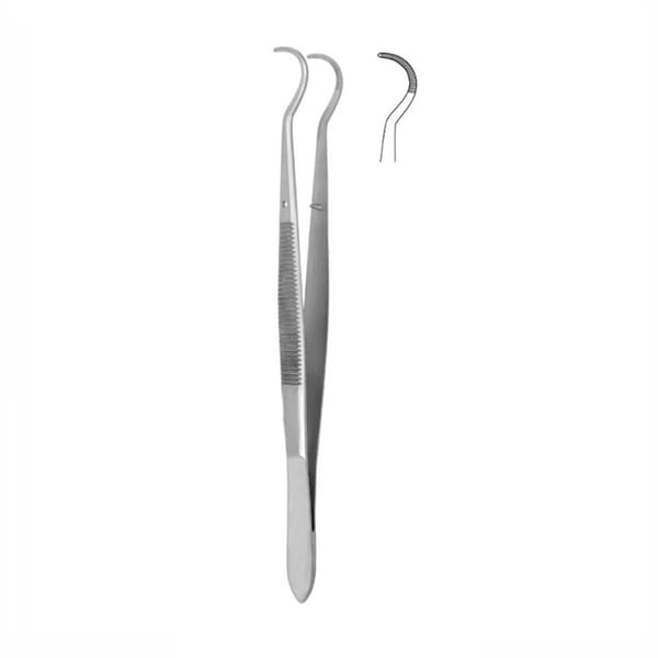 Dressing Tweezers 160mm Round tip