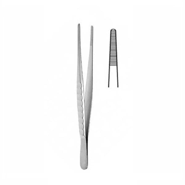 Tissue pliers, solid, USA Model, anatomical