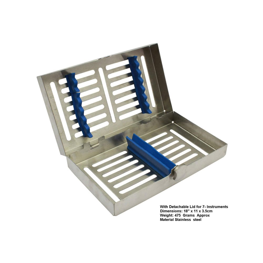 Cassette de stérilisation dentaire pour 7 instruments – Precision Dental, Sterilization Containers & Trays