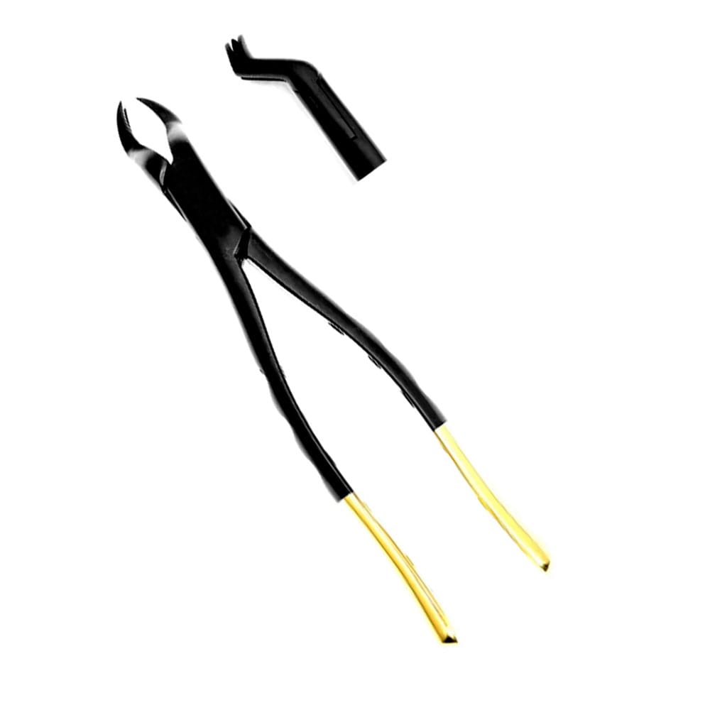 Extracting Forceps Fig. 88L Upper Molar Left – BLACK AND GOLD – Precision Dental, Extraction Forceps