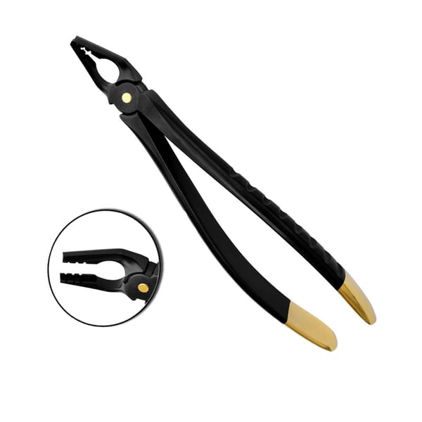 Deep Grip Atraumatische Extraktionszange, Oberkieferprämolaren, Black Gold Serie