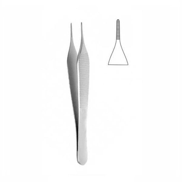 Tissue pliers, Adson, Anatomical, 120mm