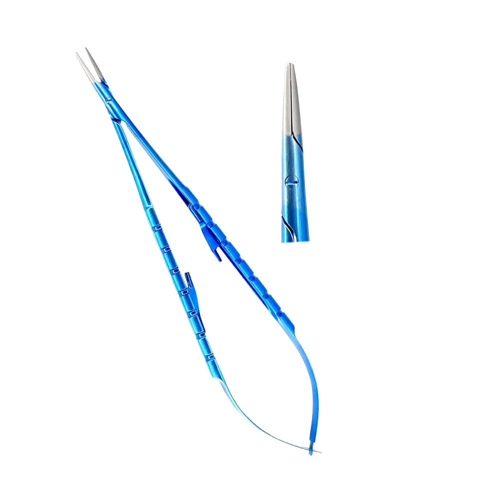 Titanium Micro Castrovijo Needle Holder Straight 18cm – Precision Dental, Chirurgische Instrumente