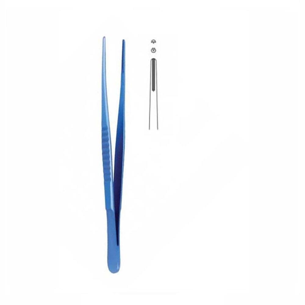 Tissue pliers, DeBakey, Titanium, multiple teeth, straight, 150mm – Precision Dental, Chirurgische Instrumente