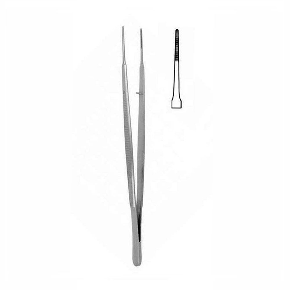 Tissue pliers, Gerald, Anatomical, 180mm, optional straight