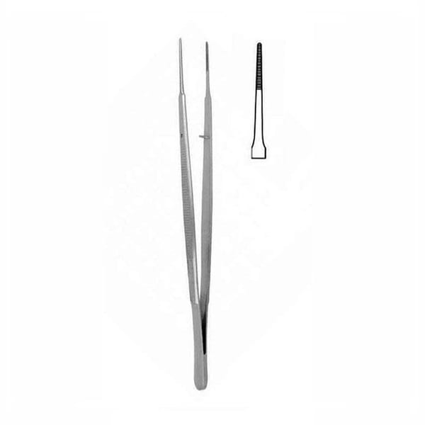 Tissue pliers, Gerald, Anatomical, 180mm, optional straight
