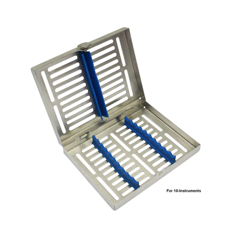 Dental Sterilization Cassette for 10-Instruments – Precision Dental, Trays, Sterilization Containers and Accessories