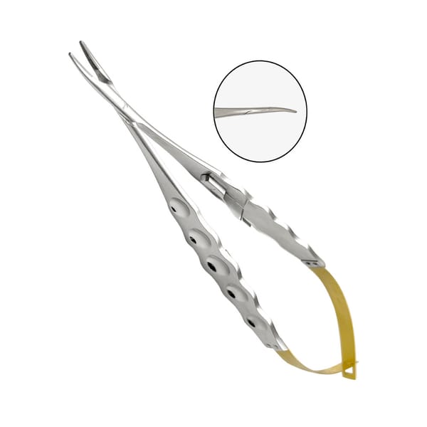 Castroviejo Needle Holder 18cm CVD, Wide Handle Grip TC