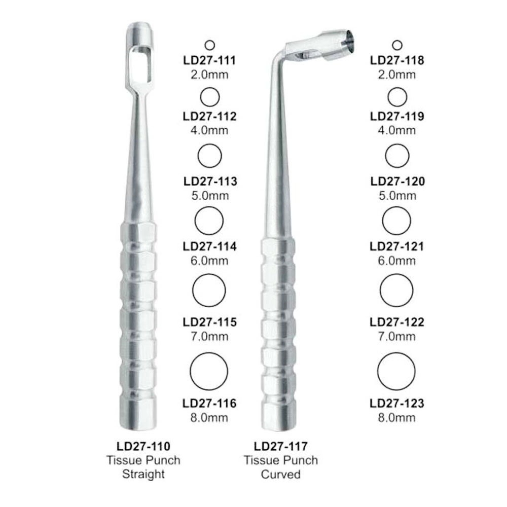 Jeu de 12 emporte-pièces à tissu – Precision Dental, Implant Surgical Kits
