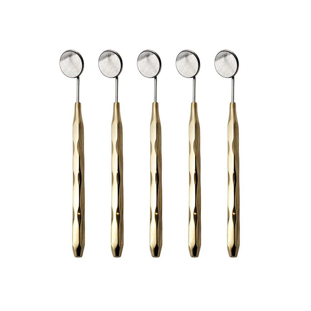 Dental Mirrors Set of 5 Gold Plated ARTMAN Brand