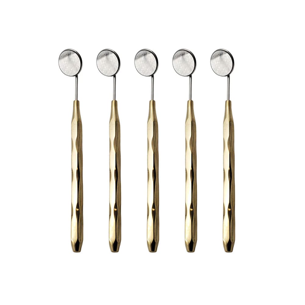 Mundspiegel-Set, 5-teilig, vergoldet, Marke ARTMAN – Precision Dental, Sonden