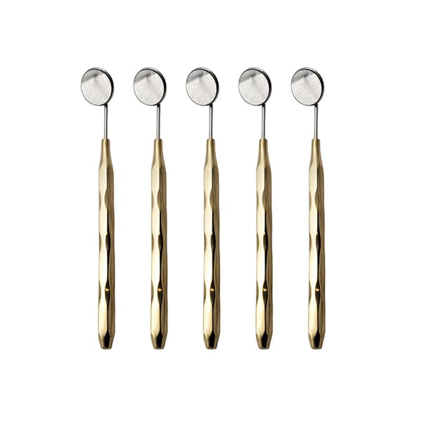 Dental Mirrors Set of 5 Gold Plated ARTMAN Brand