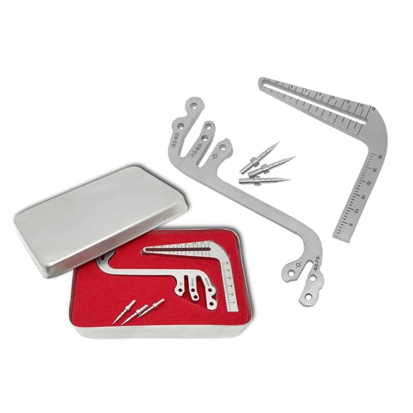 Set of Dental Implant Locator Depth Pin Gauge Guide Locating Plate S-type L-type