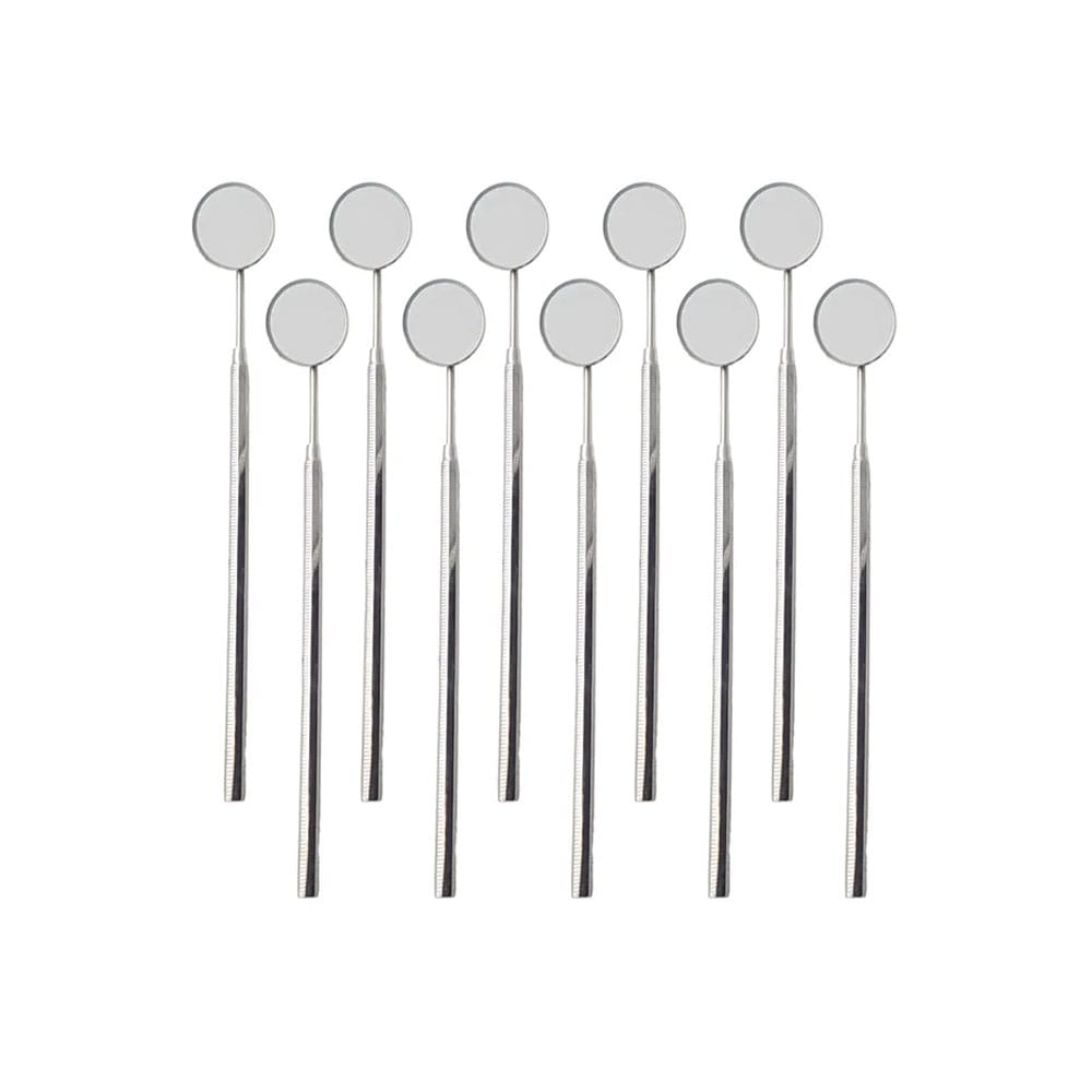 Mundspiegel, 10er-Packung, mit Edelstahlgriff – Precision Dental, Sonden
