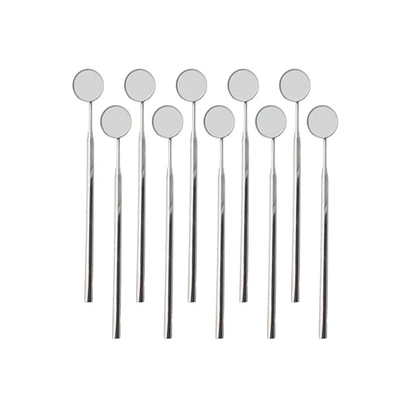 Dental Mouth Mirror Pack of 10 with Stainless Steel Handle
