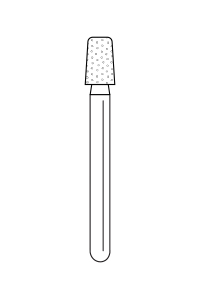 845KR025C – Modified KR Taper Large – Premier Dental, Diamond Burs